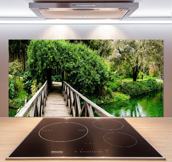 Rivestimento parete cucina con motivo 