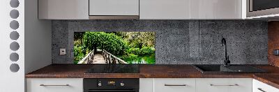 Rivestimento parete cucina con motivo 