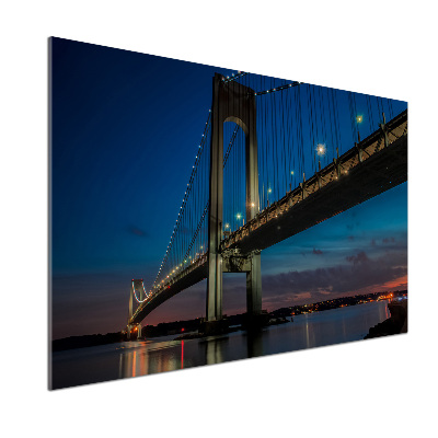 Pannello paraschizzi cucina con stampa del Ponte di Brooklyn