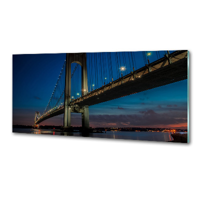 Pannello paraschizzi cucina con stampa del Ponte di Brooklyn