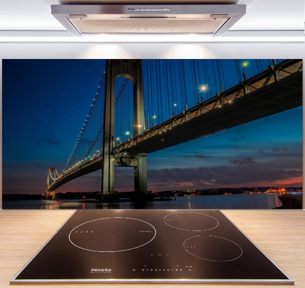 Pannello paraschizzi cucina con stampa del Ponte di Brooklyn