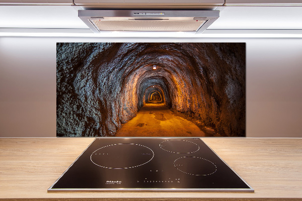Rivestimento parete cucina con motivo Tunnel sotterraneo
