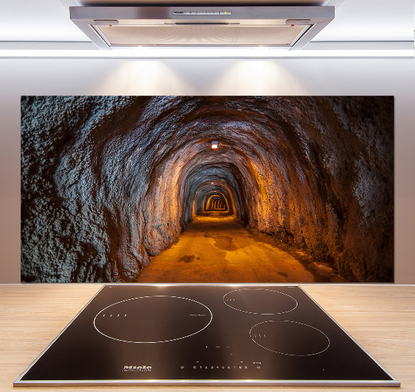 Rivestimento parete cucina con motivo Tunnel sotterraneo