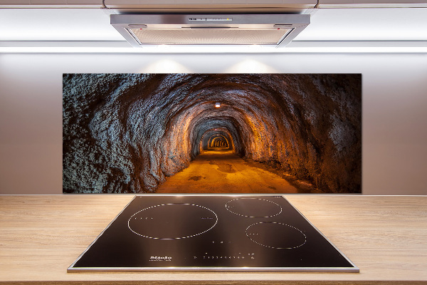 Rivestimento parete cucina con motivo Tunnel sotterraneo