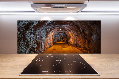 Rivestimento parete cucina con motivo Tunnel sotterraneo