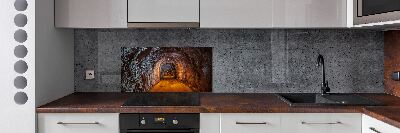 Rivestimento parete cucina con motivo Tunnel sotterraneo