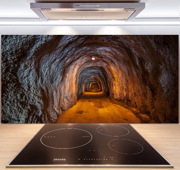 Rivestimento parete cucina con motivo Tunnel sotterraneo