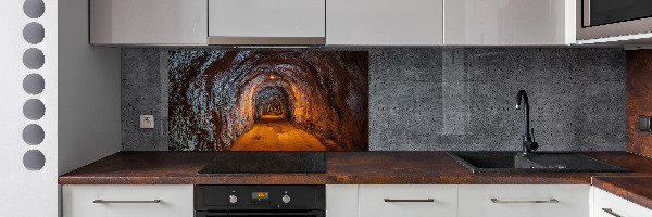 Rivestimento parete cucina con motivo Tunnel sotterraneo