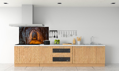 Rivestimento parete cucina con motivo Tunnel sotterraneo