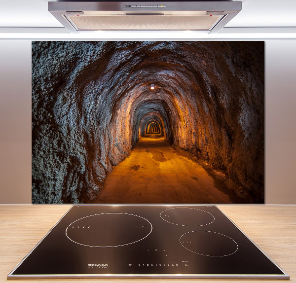 Rivestimento parete cucina con motivo Tunnel sotterraneo