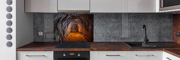 Rivestimento parete cucina con motivo Tunnel sotterraneo