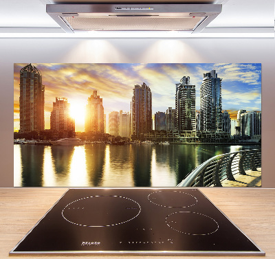 Pannello retrocucina con stampa Tramonto a Dubai