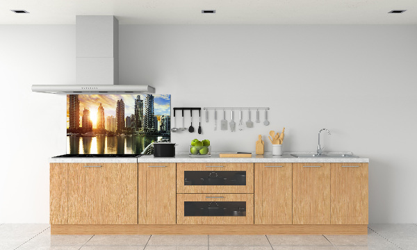 Pannello retrocucina con stampa Tramonto a Dubai