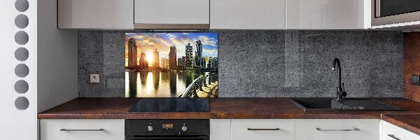 Pannello retrocucina con stampa Tramonto a Dubai
