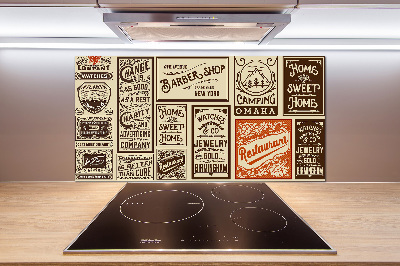 Rivestimento parete cucina per uso come materiale promozionale ed etichette