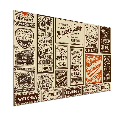 Rivestimento parete cucina per uso come materiale promozionale ed etichette