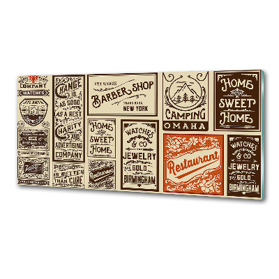 Rivestimento parete cucina per uso come materiale promozionale ed etichette