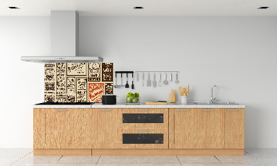 Rivestimento parete cucina per uso come materiale promozionale ed etichette