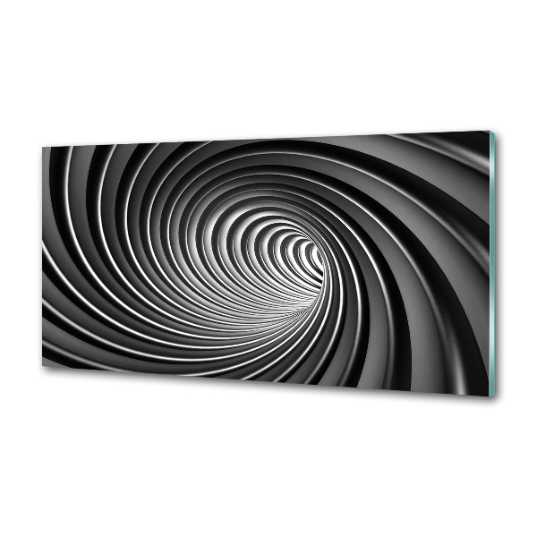 Pannello retrocucina con motivo a vortice astratto