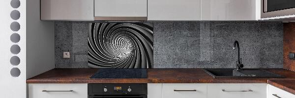 Pannello retrocucina con motivo a vortice astratto