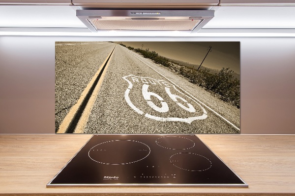 Pannello paraschizzi cucina con stampa raffigurante una strada in California