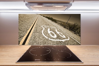Pannello paraschizzi cucina con stampa raffigurante una strada in California