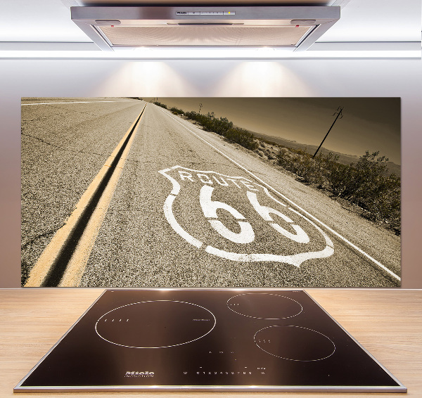 Pannello paraschizzi cucina con stampa raffigurante una strada in California