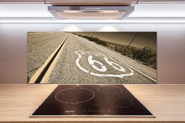 Pannello paraschizzi cucina con stampa raffigurante una strada in California