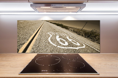 Pannello paraschizzi cucina con stampa raffigurante una strada in California