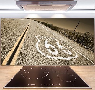 Pannello paraschizzi cucina con stampa raffigurante una strada in California