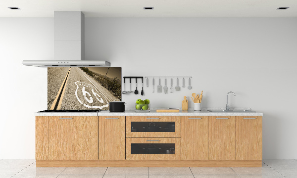 Pannello paraschizzi cucina con stampa raffigurante una strada in California