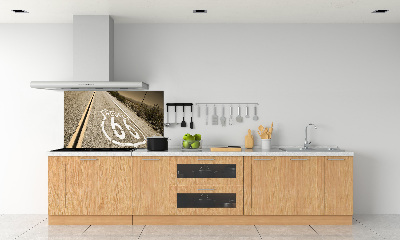 Pannello paraschizzi cucina con stampa raffigurante una strada in California