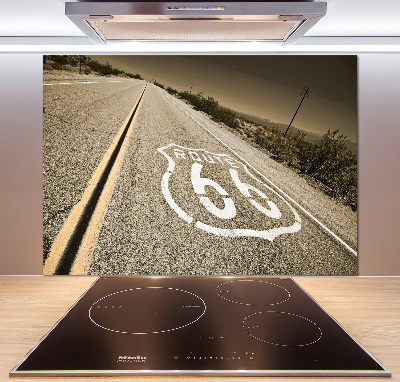 Pannello paraschizzi cucina con stampa raffigurante una strada in California
