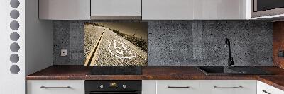 Pannello paraschizzi cucina con stampa raffigurante una strada in California