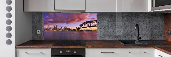 Rivestimento parete cucina con motivo Ponte di Sydney