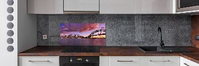 Rivestimento parete cucina con motivo Ponte di Sydney