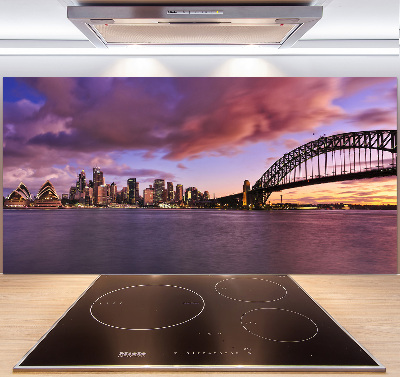 Rivestimento parete cucina con motivo Ponte di Sydney