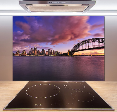 Rivestimento parete cucina con motivo Ponte di Sydney