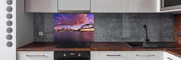 Rivestimento parete cucina con motivo Ponte di Sydney