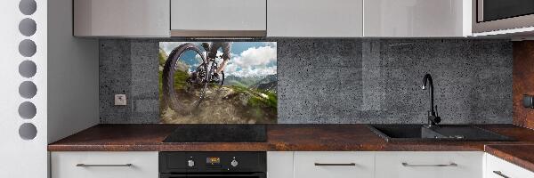 Pannello paraschizzi cucina con stampa Mountain bike