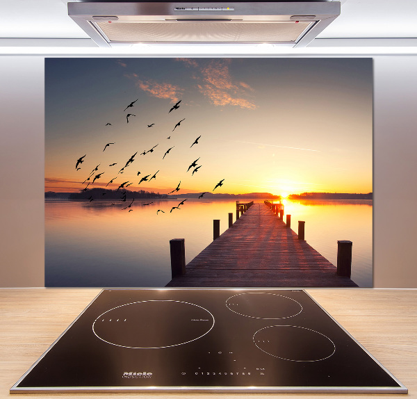 Pannello paraschizzi cucina con motivo Tramonto