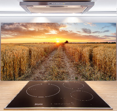 Pannello paraschizzi cucina con motivo Campo di grano