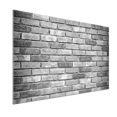 Pannello paraschizzi cucina con motivo a muro di mattoni