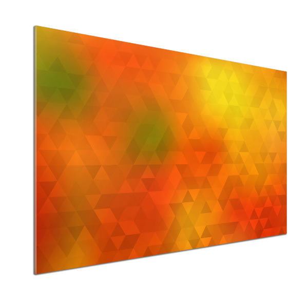 Rivestimento parete cucina con motivo a triangoli astratti