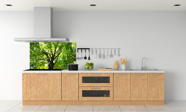 Pannello retrocucina con decorazione Foresta verde