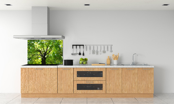 Pannello retrocucina con decorazione Foresta verde