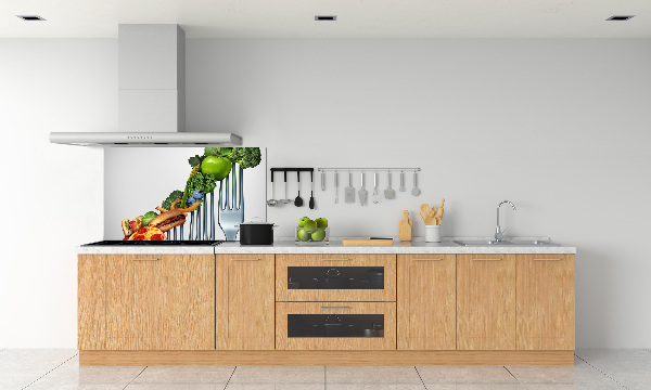 Pannello retrocucina con motivo «Progressi nella dieta»