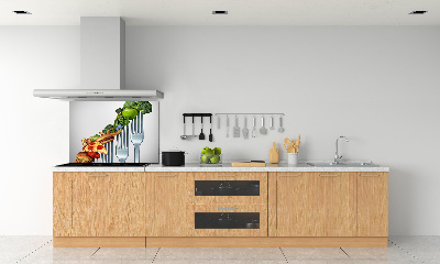 Pannello retrocucina con motivo «Progressi nella dieta»