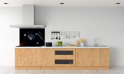 Rivestimento parete cucina con motivo Meteore