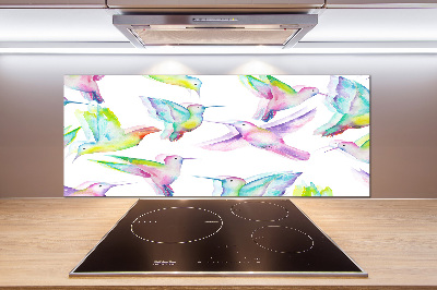 Pannello paraschizzi cucina con motivo Colibrì